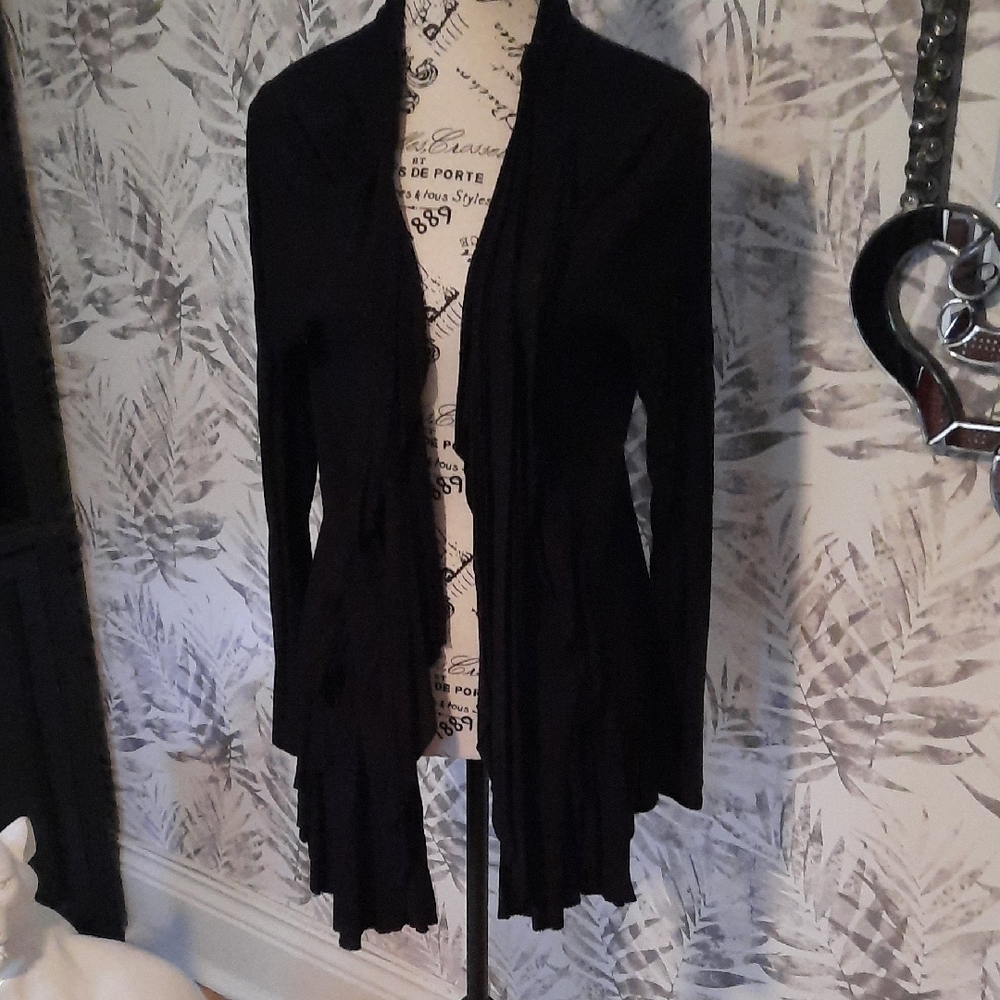 Pleione Black Women's Cardigan